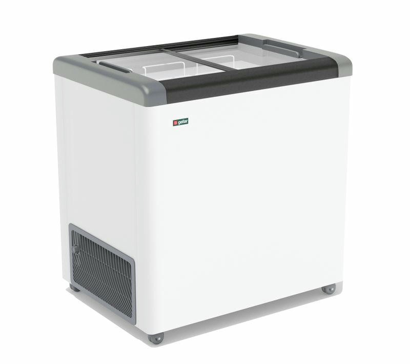 ЛАРЬ МОРОЗИЛЬНЫЙ GELLAR FG 250 С ПРЯМОЕ СТЕКЛО СЕРЫЙ (ПРОПАН) в Казахстане