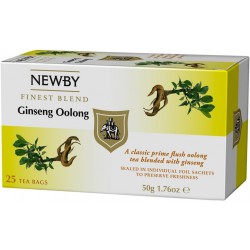 Чай улунский Newby Ginseng Oolong  / Женьшеневый Улонг Пакетики для чашек (25 шт.)