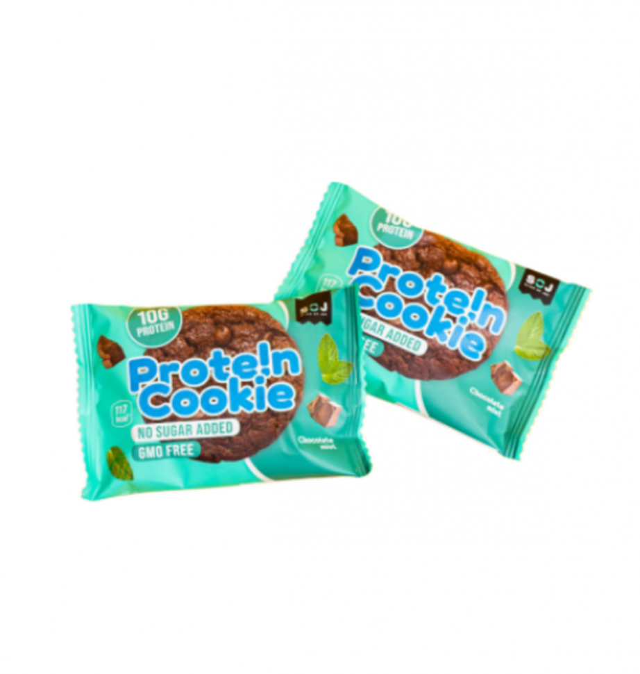 Печенье PROTEIN COOKIE SOJ cо вкусом мята-шоколад, Zero (37г) в Казахстане