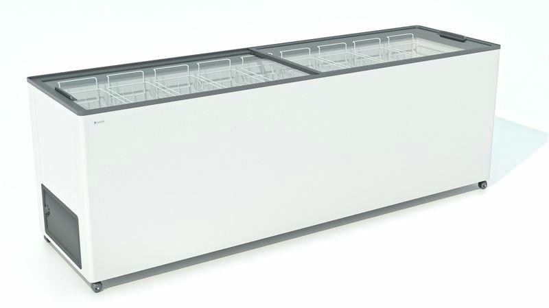 ЛАРЬ МОРОЗИЛЬНЫЙ FROSTOR F 800 С ПРЯМОЕ СТЕКЛО СЕРЫЙ (ПРОПАН) в Казахстане