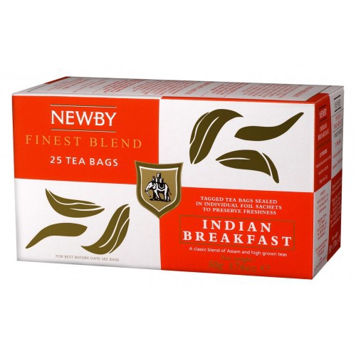 Чай черный Newby Indian Breakfast / Индийский Завтрак Пакетики для чашек (25 шт.) в Казахстане