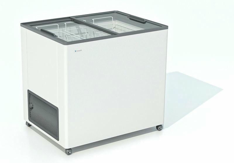 ЛАРЬ МОРОЗИЛЬНЫЙ FROSTOR F 250 С ПРЯМОЕ СТЕКЛО СЕРЫЙ (ПРОПАН) в Казахстане