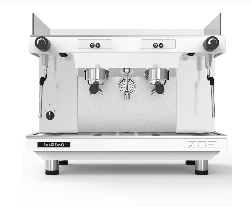 Кофемашина Sanremo Zoe SAP (полуавтомат) 2 высокие гр. белая в Казахстане