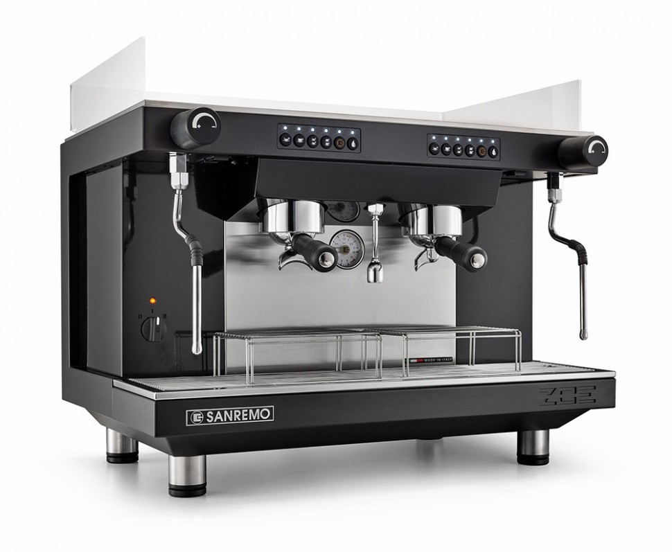 Кофемашина Sanremo Zoe SED (автомат) 2 высокие гр. чёрная в Казахстане