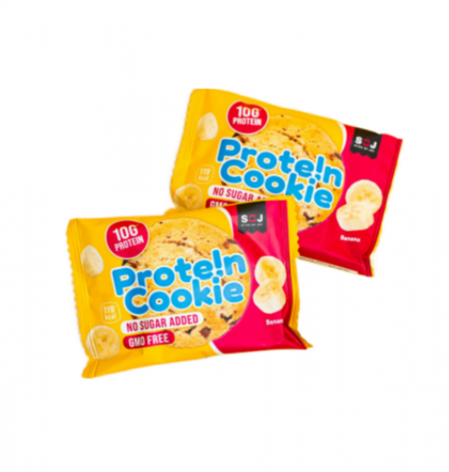 Печенье PROTEIN COOKIE SOJ cо вкусом банана, Zero (37г) в Казахстане