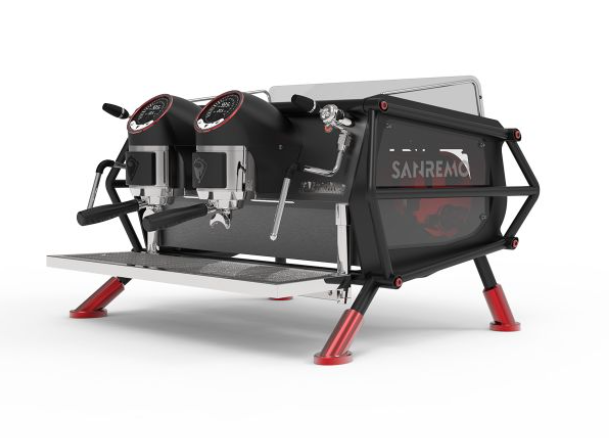 Кофемашина Sanremo Caf? Racer Naked 2 гр. черно-красная в Казахстане