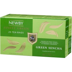Чай зеленый ароматизированный Newby Green Sencha / Зеленая Сенча Пакетики для чашек (25 шт.)