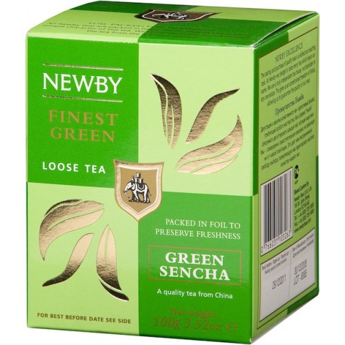 Чай зеленый ароматизированный Newby Green Sencha / Зеленая Сенча Картонная упаковка (100 гр.) в Казахстане