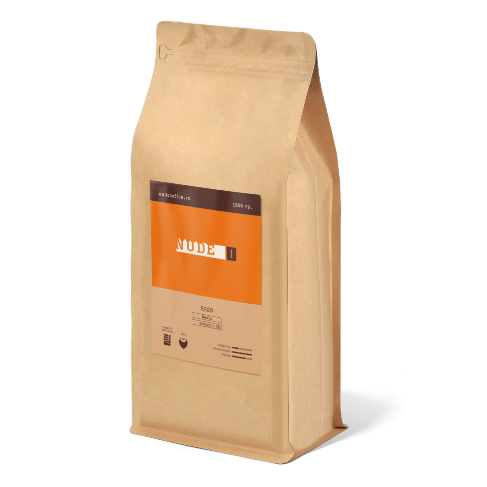 Кофе в зернах Nude Dark Arabica (1 кг) в Казахстане