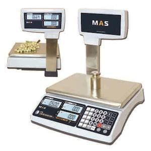 Весы электронные торговые со стойкой Mas mr1-15p в Казахстане
